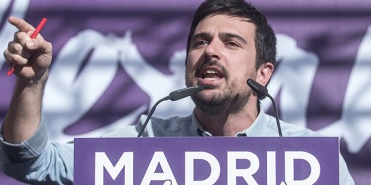 Ramón Espinar, secretario general de Podemos en la Comunidad de Madrid