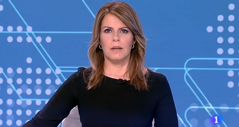 Pilar García Muñiz dando la información "falsa"