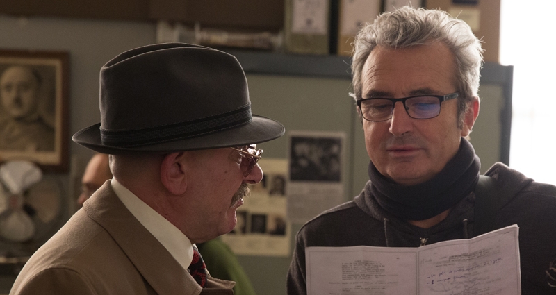 Karra Elejalde y Mariano Barroso en el rodaje de 'El día de mañana'