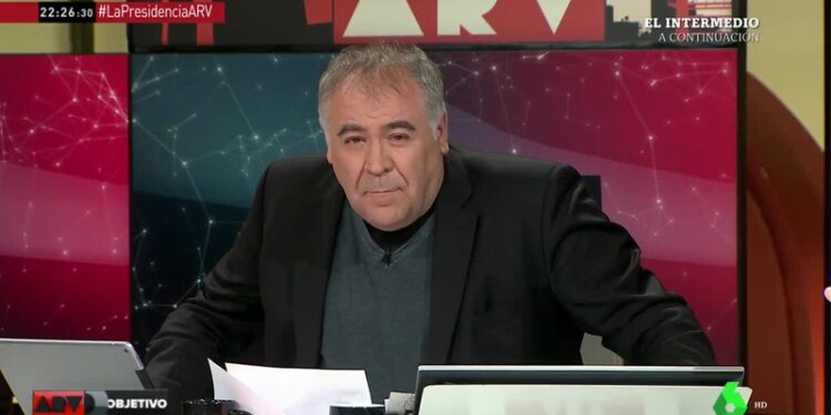 Antonio García Ferreras al frente del especial de 'Al rojo vivo' con motivo del la moción de censura