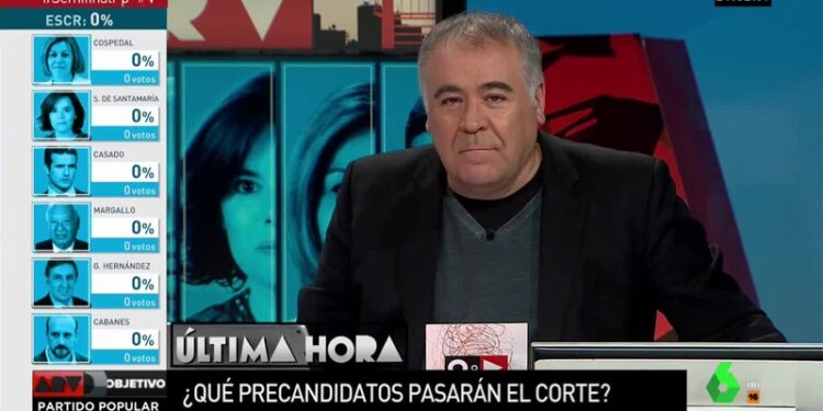 Antonio García Ferreras al frente de 'Al rojo vivo: Objetivo PP'
