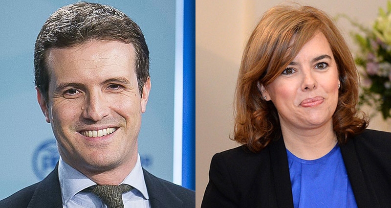 Pablo Casado y Soraya Sáenz de Santamaría