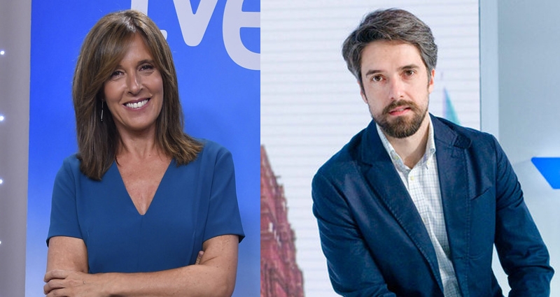 Ana Blanco y Carlos Franganillo, presentadores de La 1