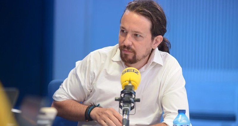 Pablo Iglesias durante su intervención en 'Hoy por hoy'