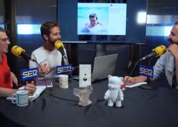 Antonio Castelo, junto a Iggy Rubín y Miguel Campos, en 'Phi Beta Lambda'