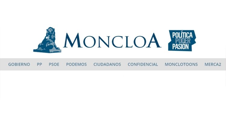 Página de inicio de Moncloa.com