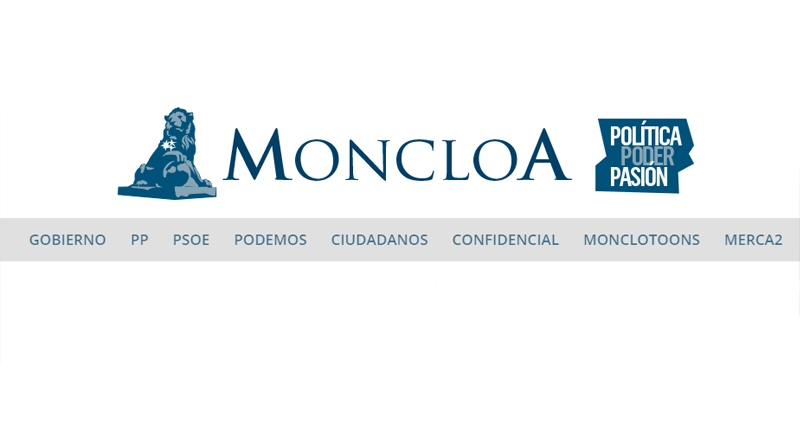 Página de inicio de Moncloa.com