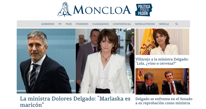 Moncloa.com, la web responsable de publicar las conversaciones entre Villarejo y Delgado