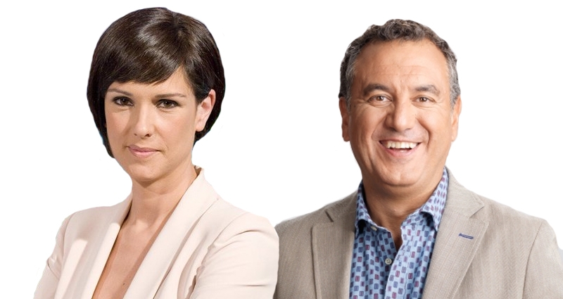Mònica Lopez (La 1) y Roberto Brasero (Antena 3), dos de los meteorólogos más conocidos