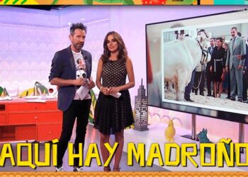 Carmen Alcayde y David Valldeperas, presentadores de 'Aquí hay madroño'