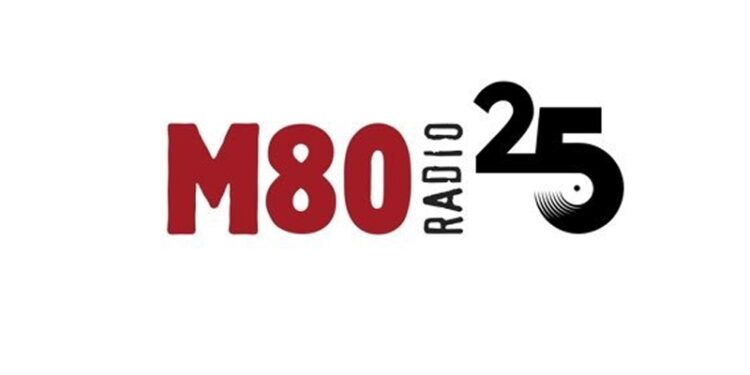 Logo especial de M80 con motivo de su 25º aniversario