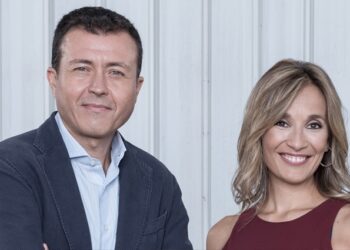 Manu Sánchez y Rocío Martínez, presentadores de la primera edición de 'Antena 3 Deportes'