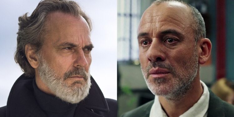 José Coronado y Javier Gutiérrez, protagonistas de 'Vivir sin permiso' (Telecinco) y 'Estoy vivo' (La 1), respectivamente