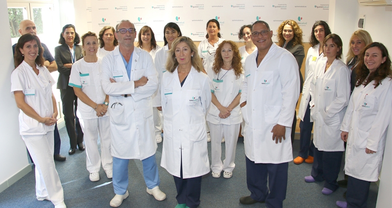 Koldo Carbonero, Jefe del Servicio de Ginecología y Obstetricia del Hospital de Día Quirónsalud Donostia y su equipo