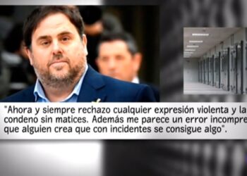 Intervención de Oriol Junqueras en 'Informe semanal'