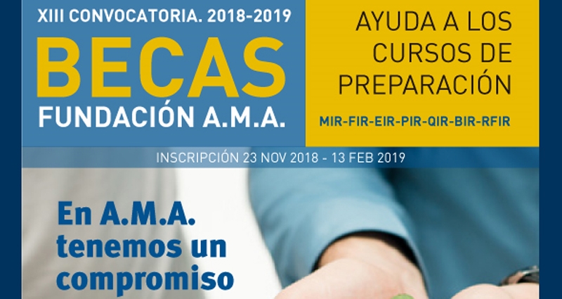 La Fundación A.M.A. convoca 124 becas de posgrado en Sanidad, valoradas en más de 250.000 euros