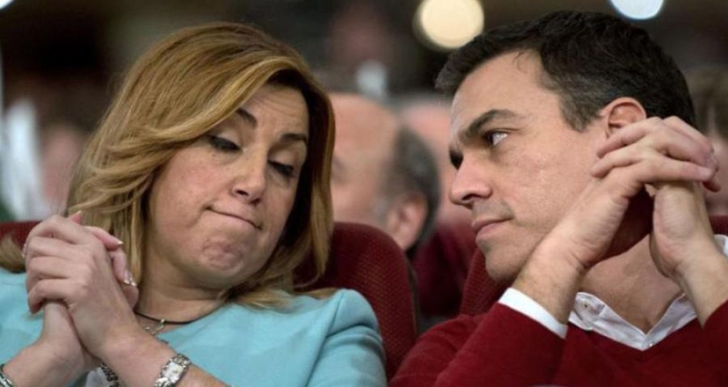 Susana Díaz junto a Pedro Sánchez, en una imagen de archivo