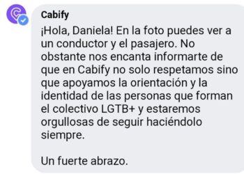 El Community de Cabify defiende a la marca de mensajes homófobos en su muro