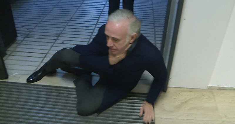 Eduardo Inda en el momento de la supuesta agresión