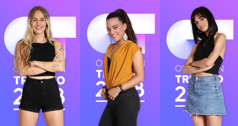 María, Noelia y Natalia, las tres concursantes de 'OT 2018' con plaza fija en la gala de Eurovisión 2019