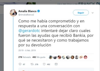La Dircom de Bankia responde a las críticas sobre el rescate bancario con un hilo en Twitter