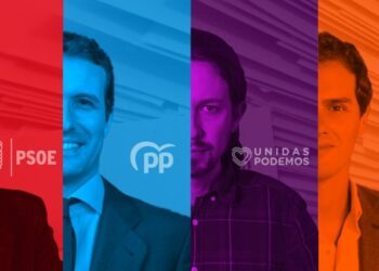 Pedro Sánchez, Pablo Casado, Pablo Iglesias y Albert Rivera