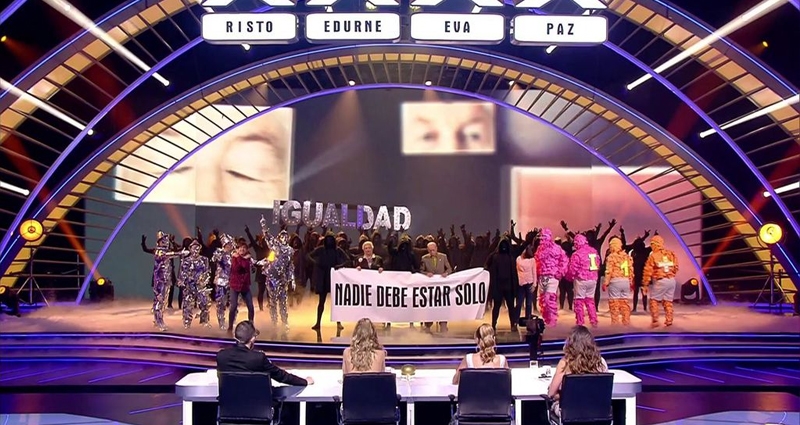 La Murga Zeta Zetas durante su actuación en la final de 'Got Talent España'