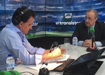 Florentino Pérez durante su entrevista en 'El transistor'