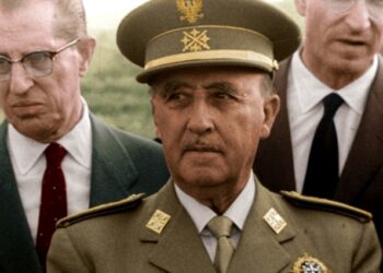 Fotograma de Francisco Franco durante 'El franquismo en color'