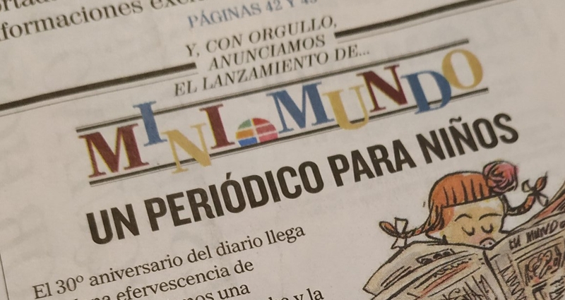 Minimundo, el suplemento infantil de 'El Mundo' (Foto: Fernando de Córdoba)