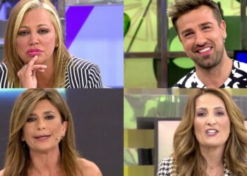 Belén Esteban, Rafa Mora, Gema López y Laura Fa