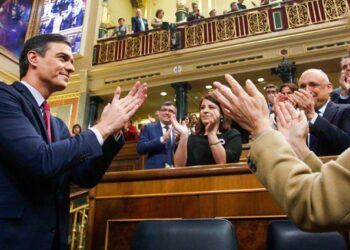 Pedro Sánchez tras ser investido como presidente del Gobierno