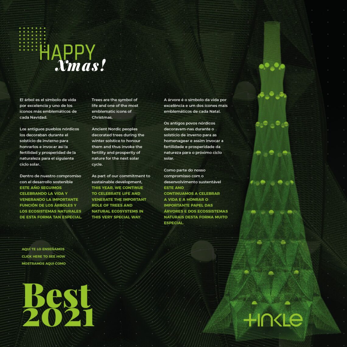 Felicitación navideña Tinkle