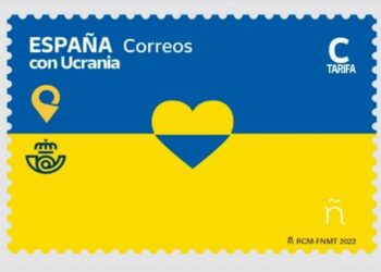 Correos presenta el sello ‘España con Ucrania’