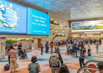 JCDecaux renueva su concesión publicitaria con el aeropuerto de Singapur-Changi