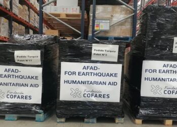 Fundación Cofares se moviliza para donar 21 pallets de material hospitalario para los afectados del terremoto de Turquía