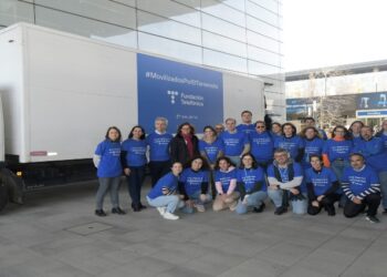 La fuerza solidaria de Telefónica recauda más de 15 toneladas de material de primera necesidad para Turquía y Siria