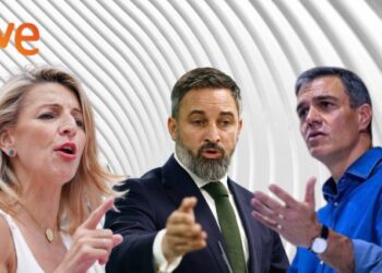 Así es el debate a tres de RTVE: Pedro Sánchez, Yolanda Díaz y Santiago Abascal