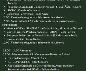 El II Simposio internacional sobre Bienestar Animal Europeo que se celebrará en Bruselas completa su programa.