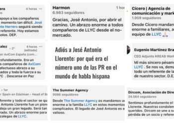 El sector de la comunicación despide a uno de los grandes