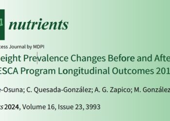 Un estudio resalta cómo el programa PESCA contribuye a mejorar el riesgo cardiovascular de la población escolar