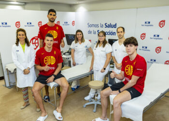 La Selección Masculina de baloncesto pasa satisfactoriamente el reconocimiento médico con HM Hospitales