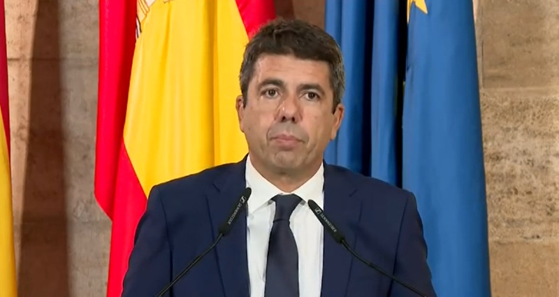 Carlos Mazón anuncia su dimisión como presidente de la Generalitat un año después de la DANA