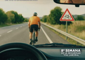 Cartel de la Semana de la Seguridad Vial Laboral