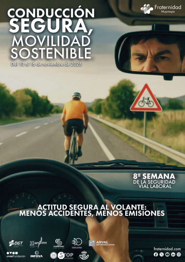 Cartel de la Semana de la Seguridad Vial Laboral