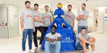 Los jugadores de la Selección Española Masculina de Baloncesto 3×3 pasan con éxito su reconocimiento médico en HM Hospitales