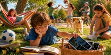Los pediatras recomiendan aprovechar el verano para retirar las pantallas a los niños