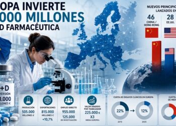 Europa invierte 60.000 millones en I+D farmacéutica