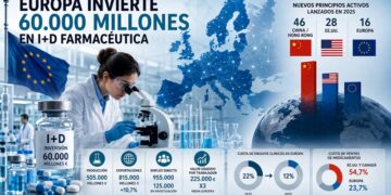Europa invierte 60.000 millones en I+D farmacéutica
