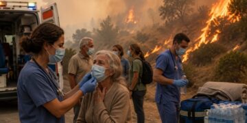 Sanidad lanza su primera guía ante incendios forestales